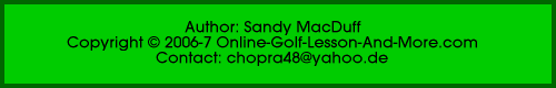 footer for online golf lesson page